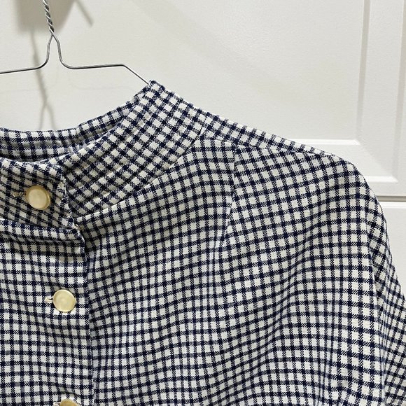 Vintage Short-Sleeve Gingham Top - Picture 3 of 4